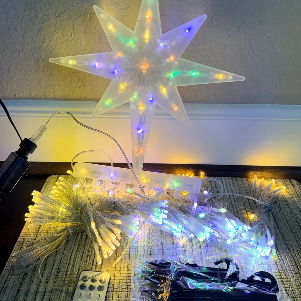 Multicolor LED Star Light Decoration with Remote Control